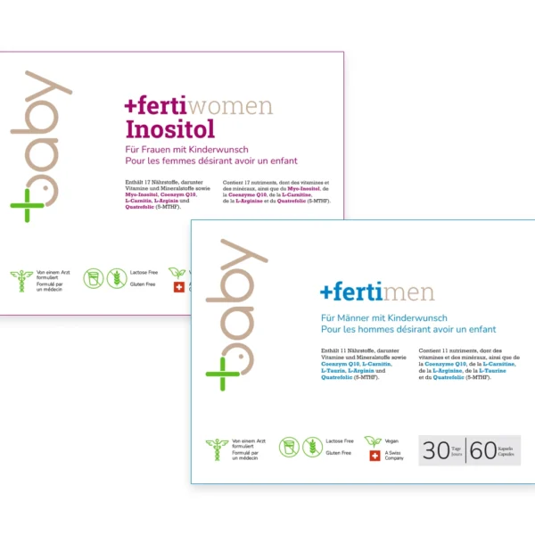 Combo +fertimen & +fertiwomen Inositol