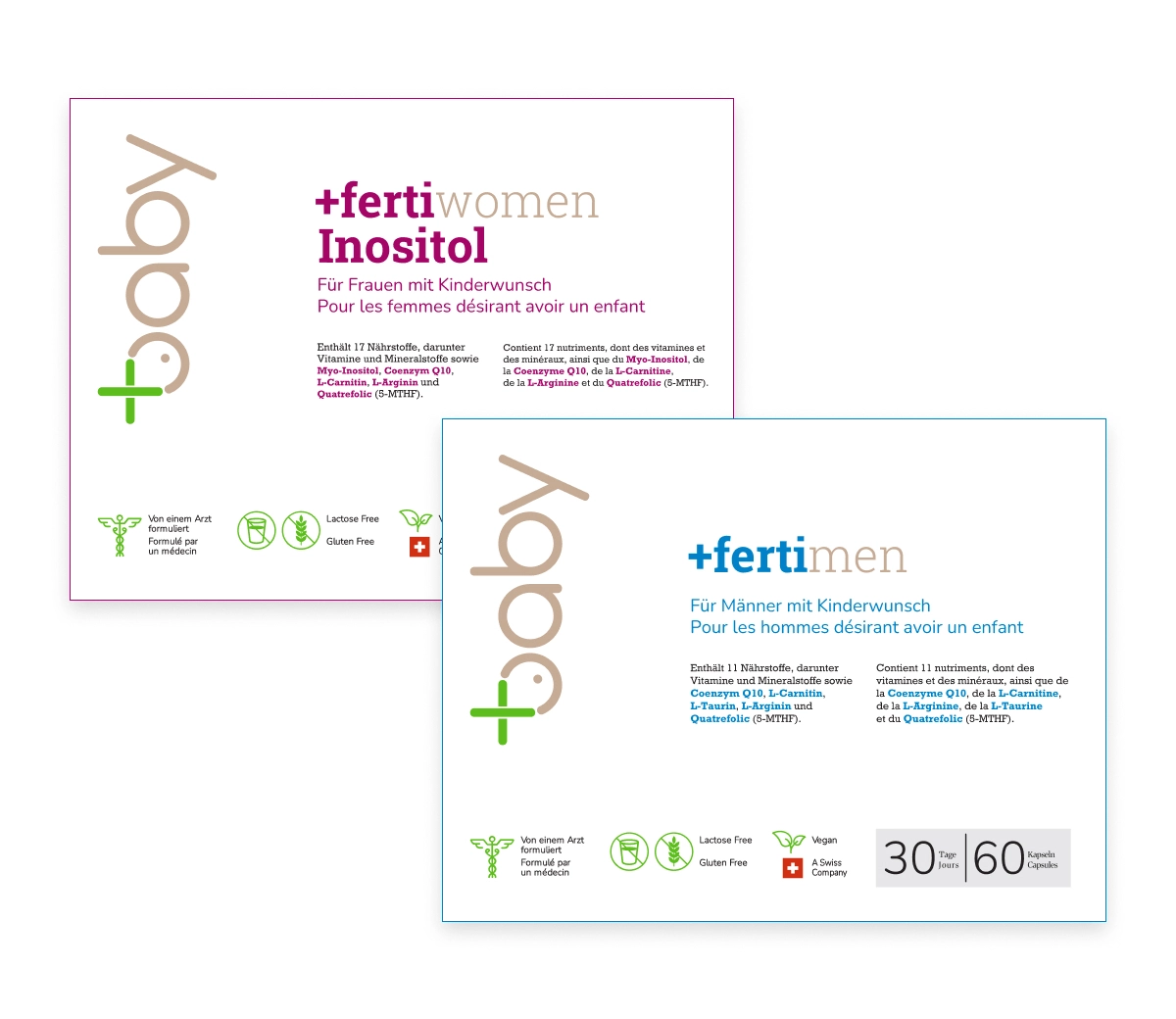 Combo +fertimen & +fertiwomen Inositol