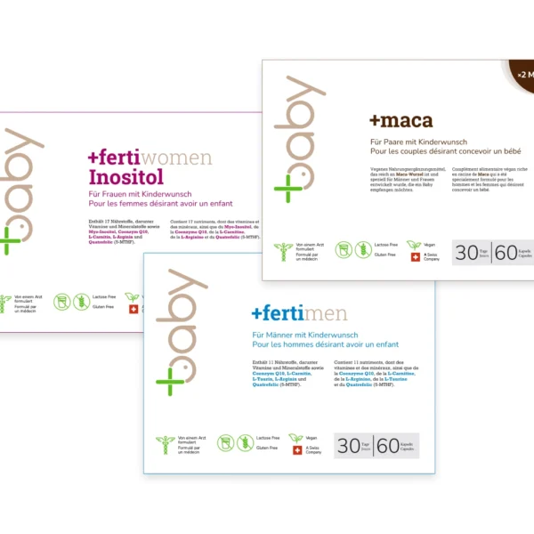 Pack complet de fertilité pour couples – Assortiment haut de gamme avec 2× +maca