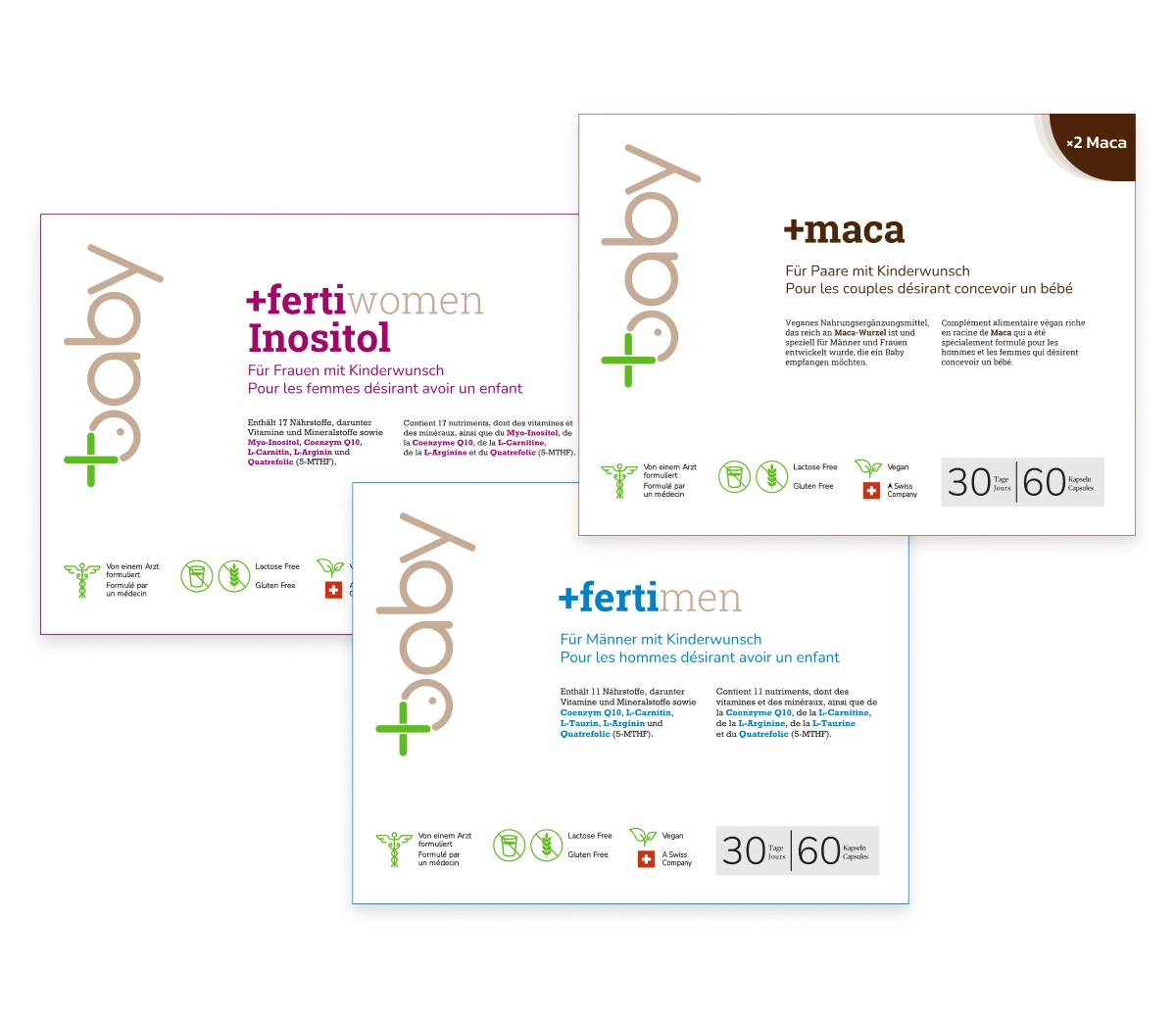 Pack complet de fertilité pour couples – Assortiment haut de gamme avec 2× +maca